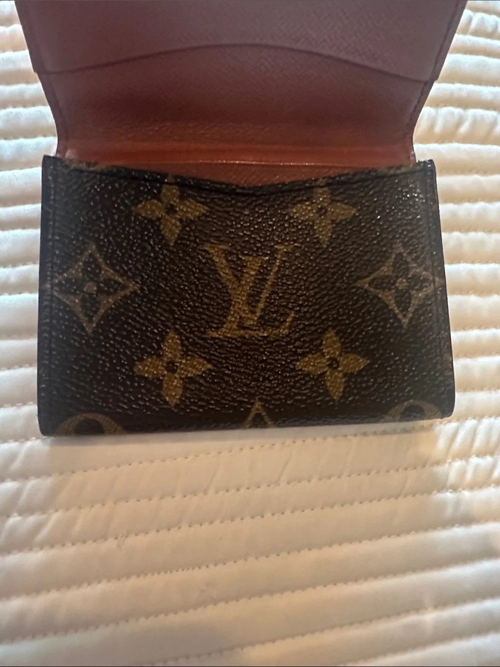 Louis Vuitton Monogram Canvas Card Holder - Brown & Gold